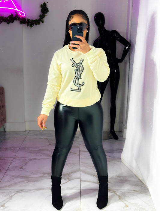 Stylz Y Sweater Nude