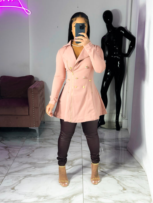 Blush Blazer Dress