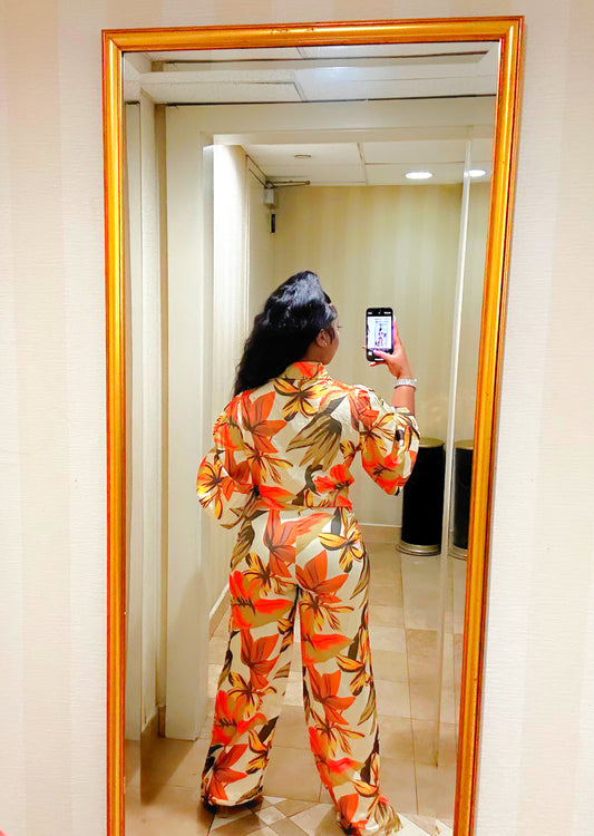 Saski Silk lover 2pc pants set