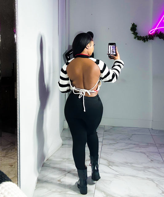 Stripe me Sweater Top