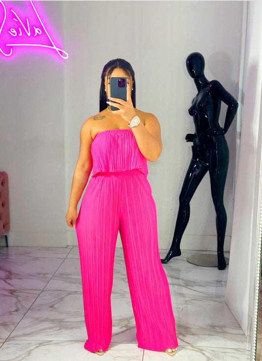 Felicia Pink Jumpsuit