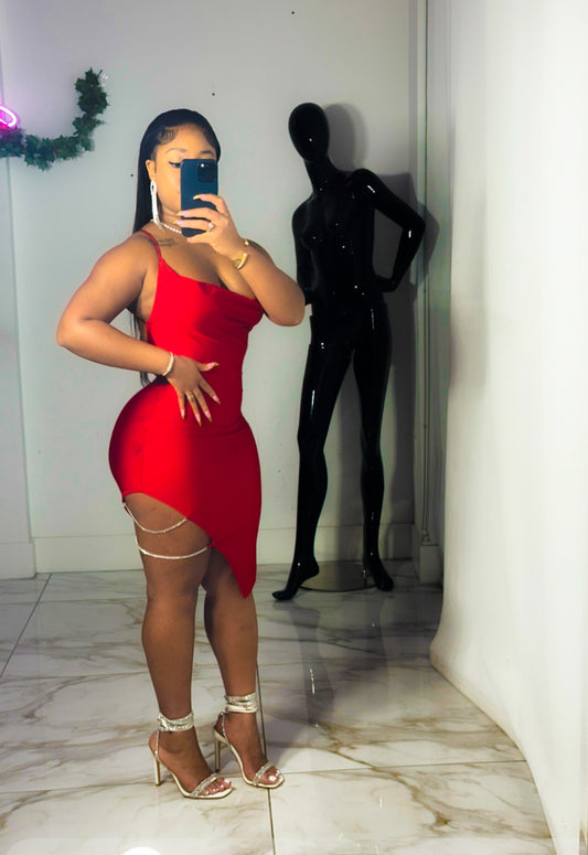 Rosey glam red dress