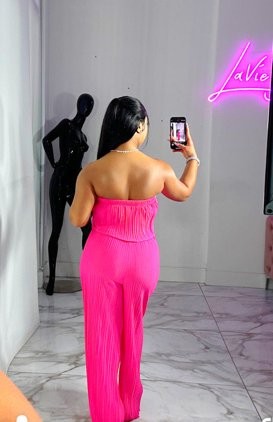 Felicia Pink Jumpsuit