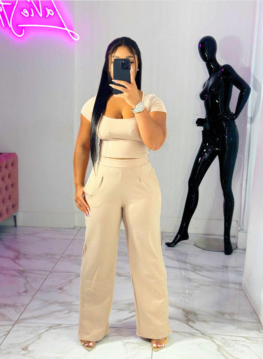 Kelly pants set (Nude)
