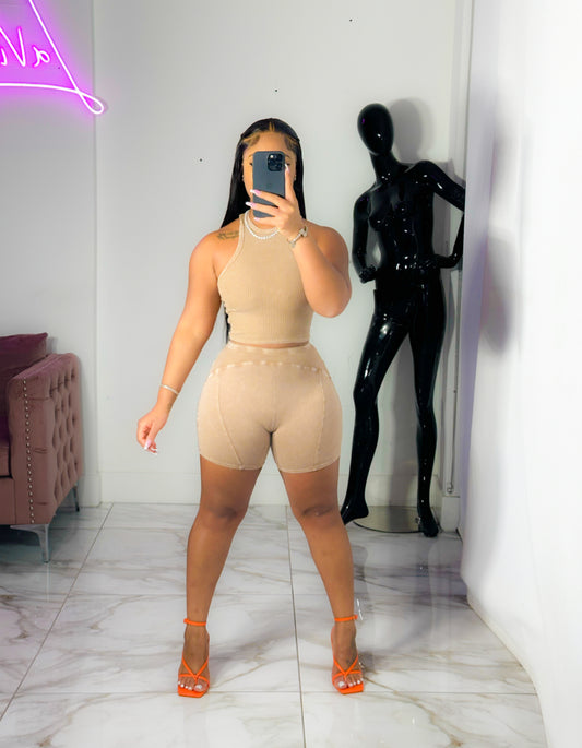 Tia short set (Nude)