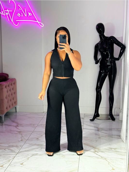 Lani pants set (Black)