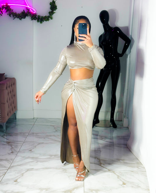 Taraji lux 2pc skirt set