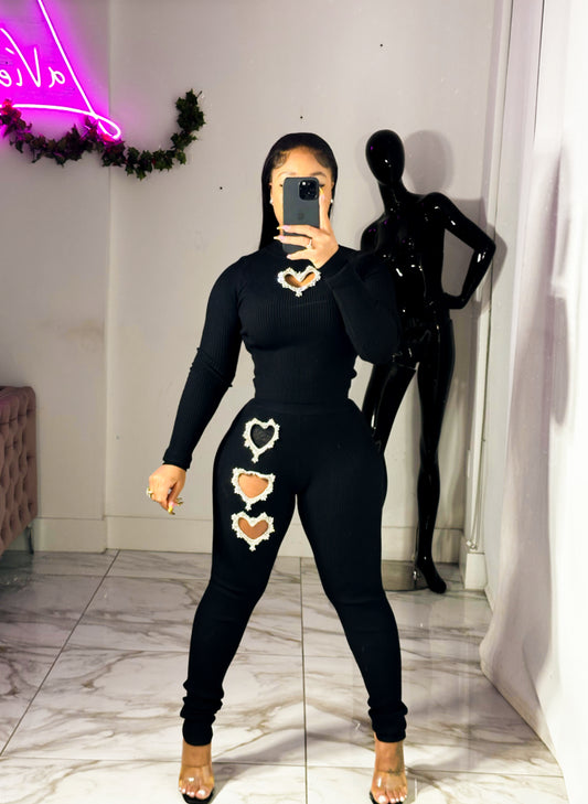 Heart sweats 2pc set