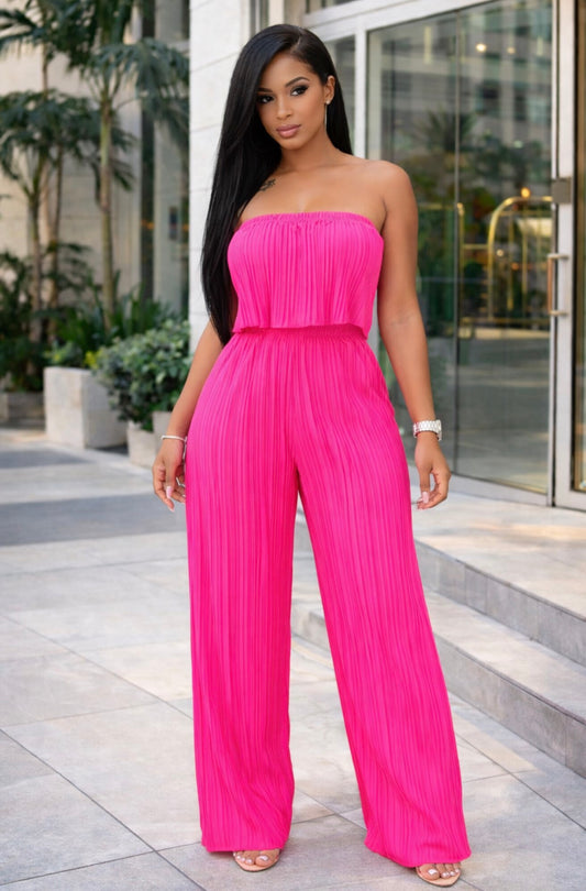 Felicia Pink Jumpsuit