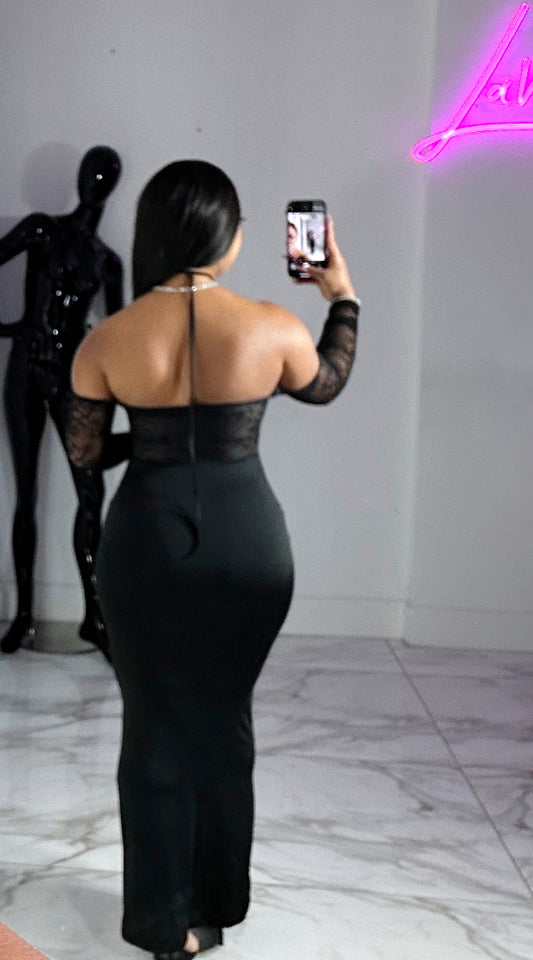 Brielle Black lace dress