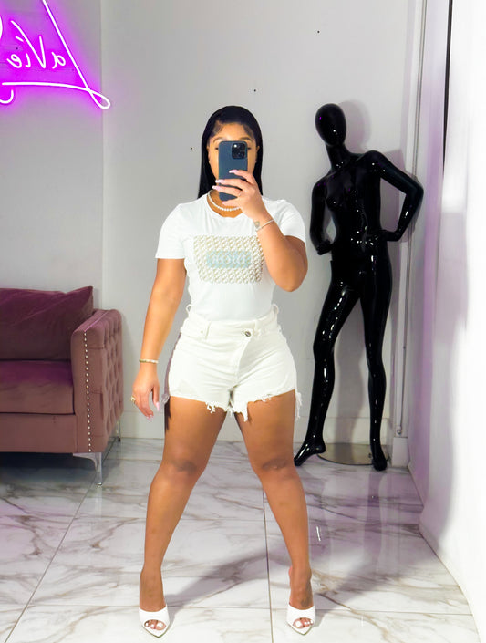 Risen shorts (white)