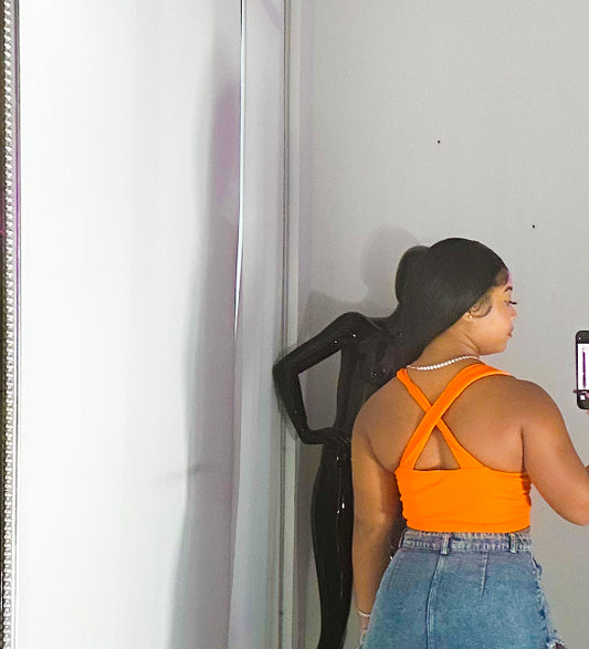 Orange cross top