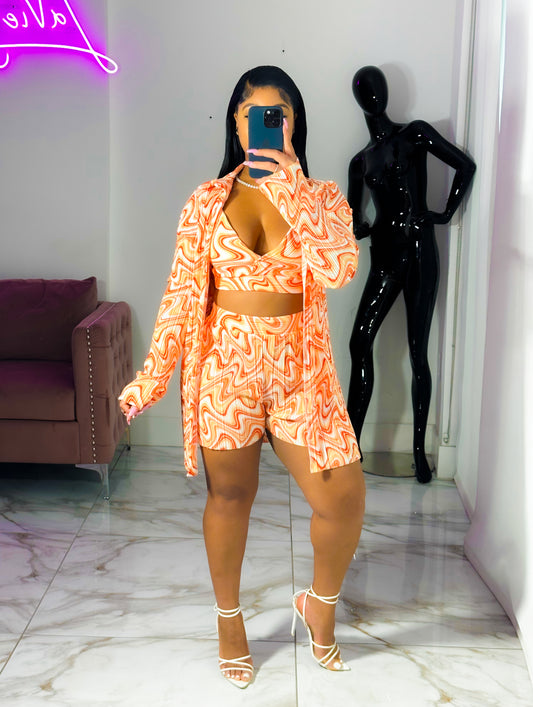 Leana orange 3pc set