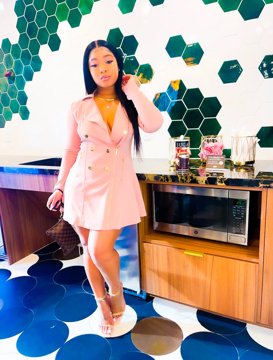 Blush Blazer Dress