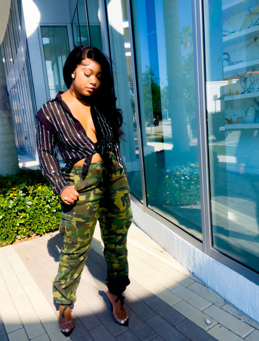 Crystal Black lavish Top