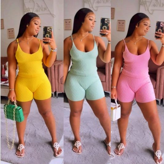 Candi knit short sets