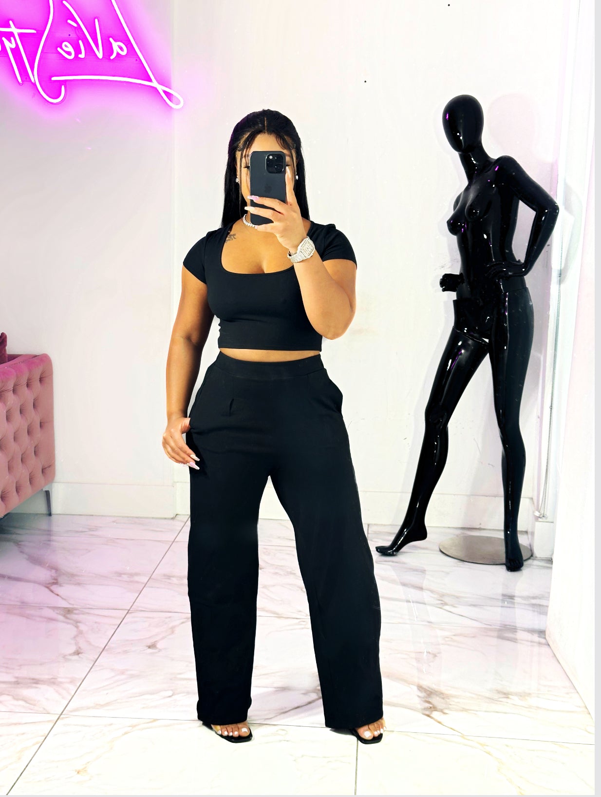 Kelly Pants set (black)