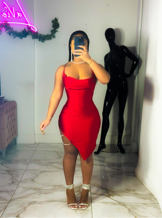 Rosey glam red dress