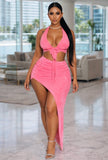 Pinky lavish Skirt set