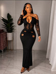 Brielle Black lace dress