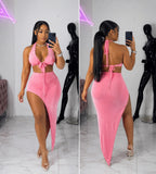 Pinky lavish Skirt set