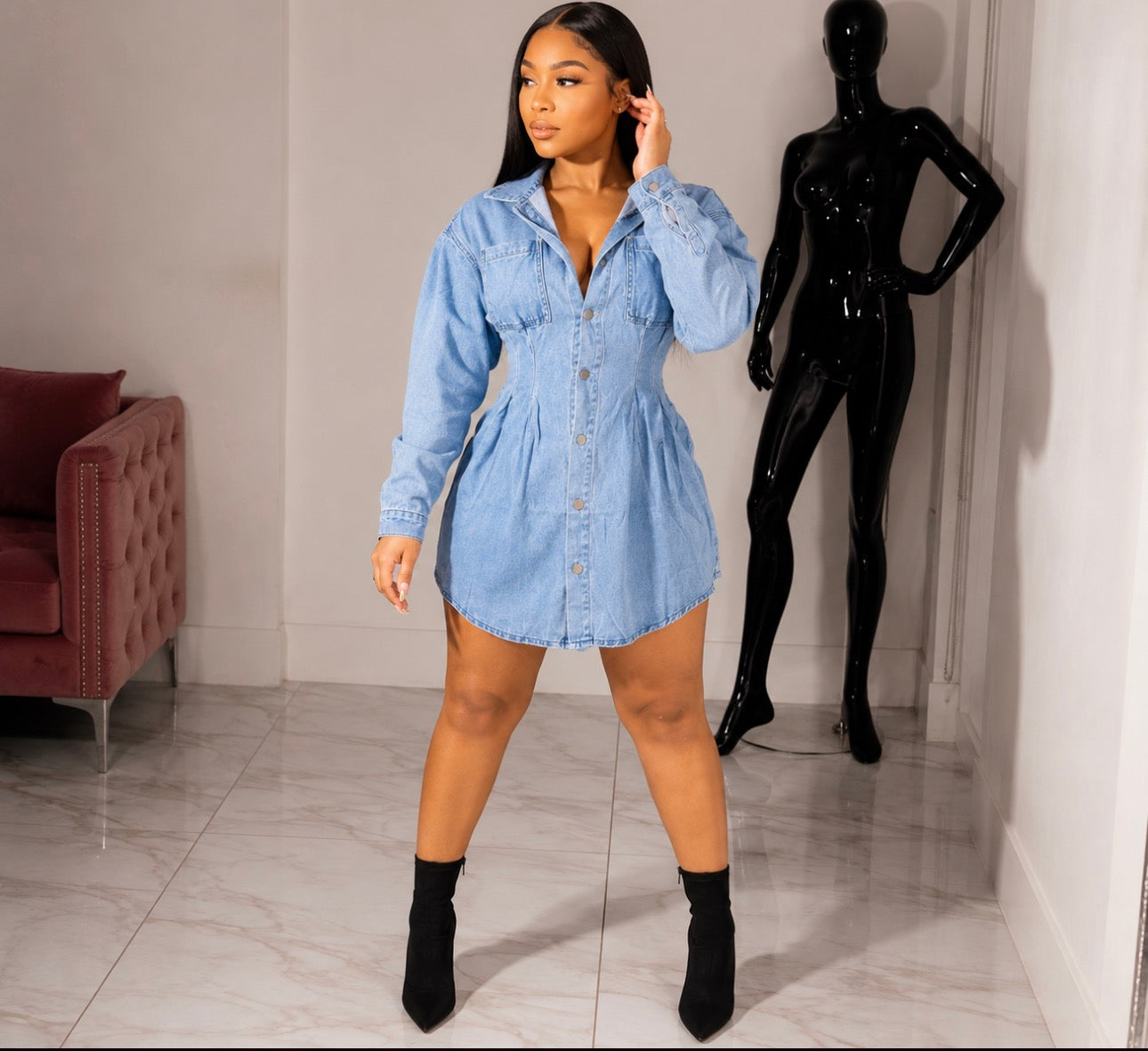 Dessi denim dress