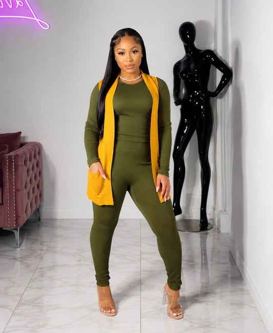 Mustard shortsleeve Cardi