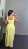 Yellow Twist Midi
