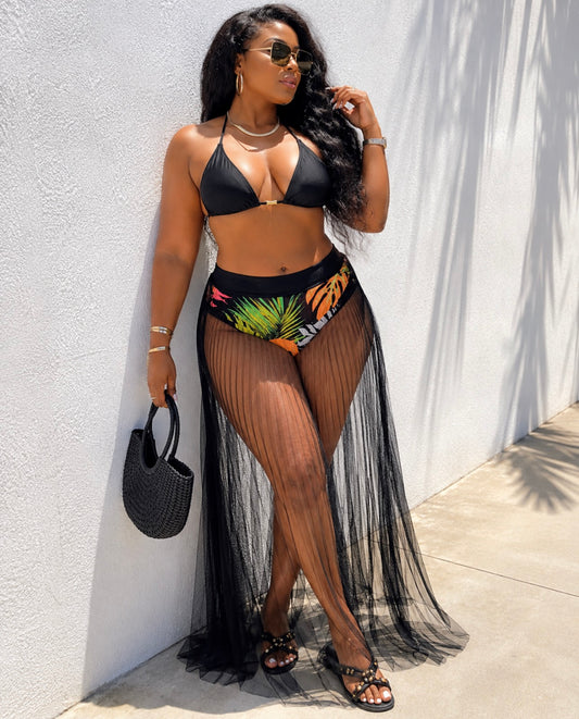TropicNLavish sheer skirt