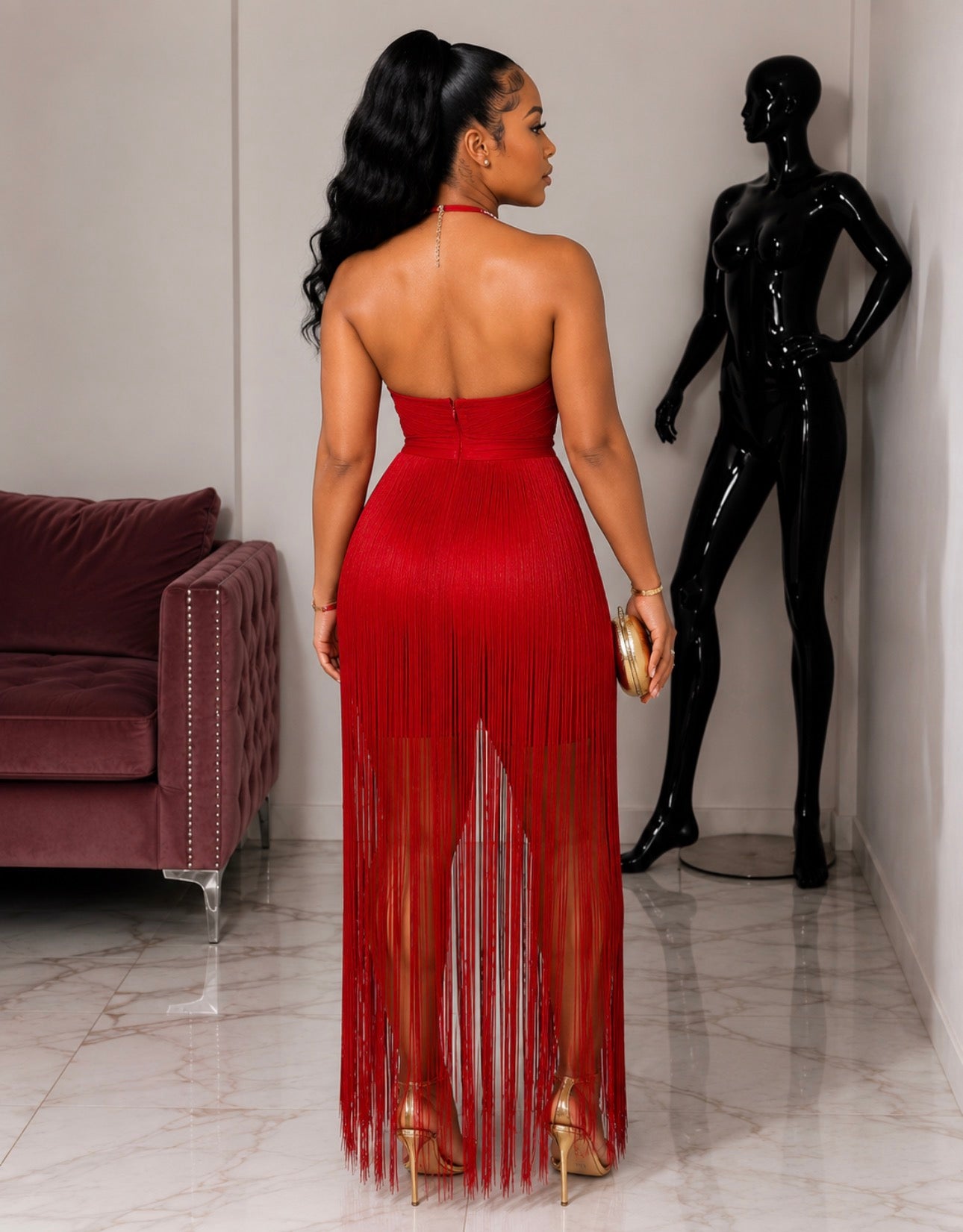 Robyn Shingle red Dress