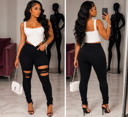Lux bust Top (white)