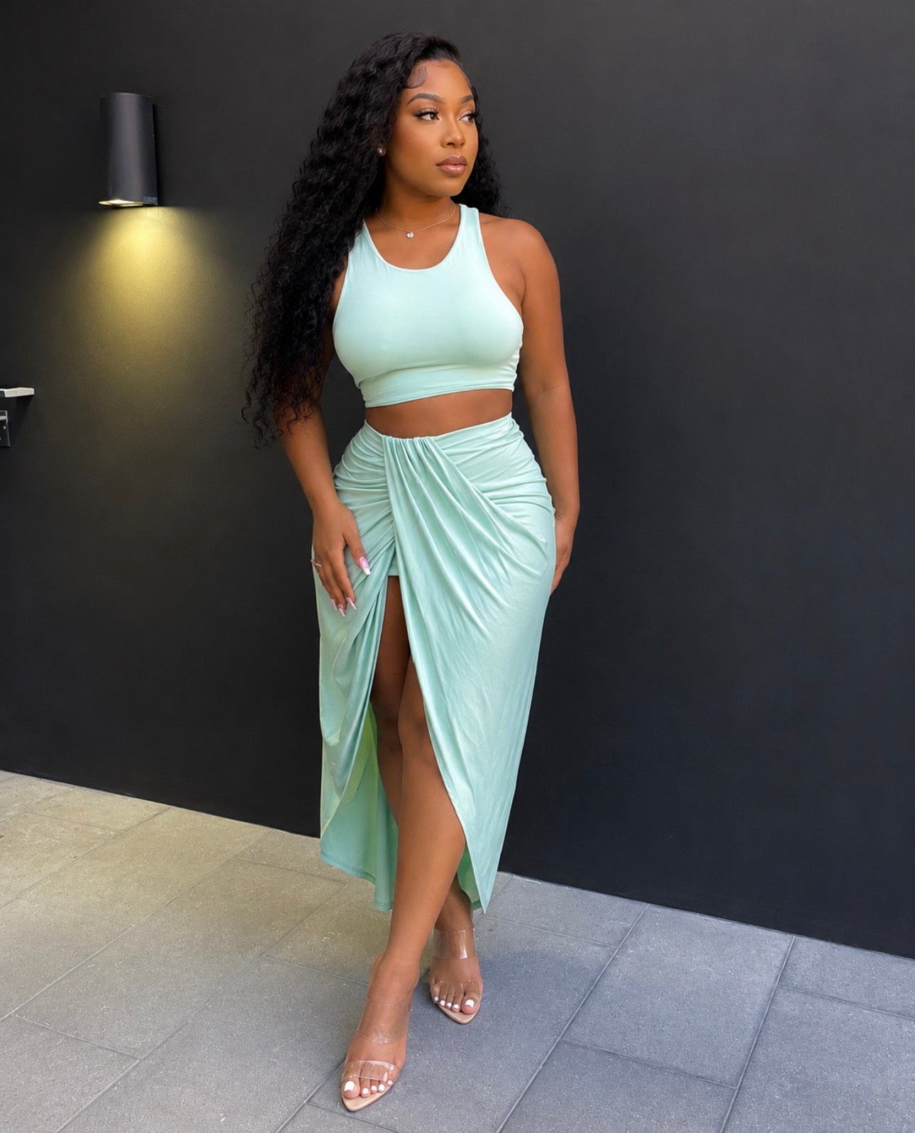Kyra skirt Set (Mint)