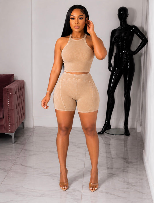 Tia short set (Nude)