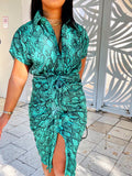 Tina Green print Dress