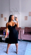 Lavish Black Babe midi